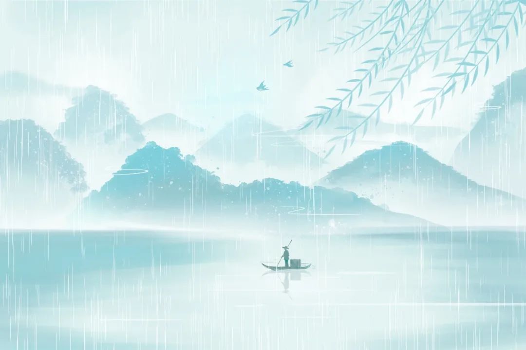 10首最美春雨诗词,雨中春树,溪边柳绿,惊艳了整个春天