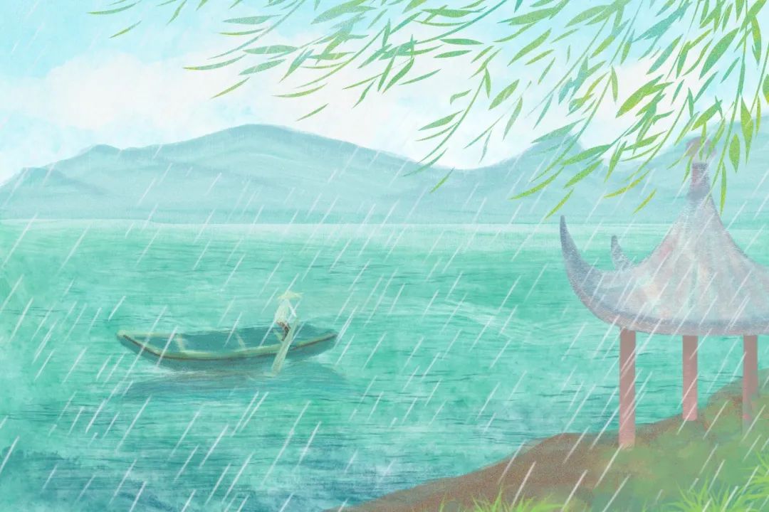 10首最美春雨诗词,雨中春树,溪边柳绿,惊艳了整个春天