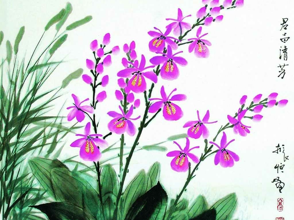 兰花入诗词，淡雅清新，芳香四溢