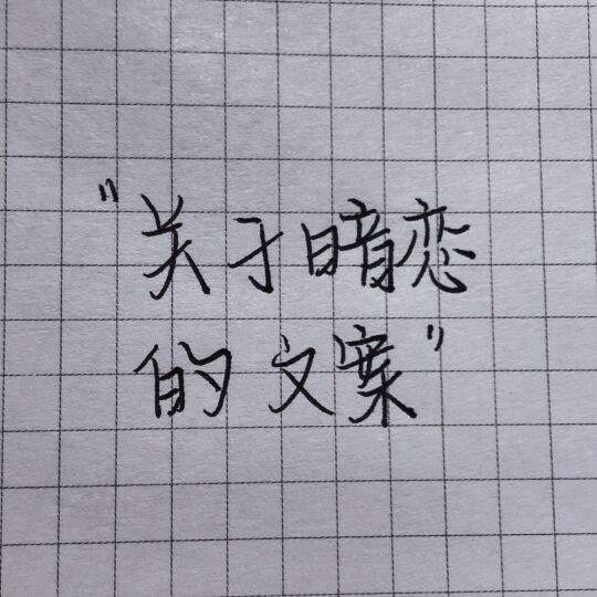 暗恋案牍短句清洁治愈个签(案牍句子温顺清洁暗恋)