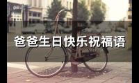 爸爸生日快乐祝福语(精选503句)