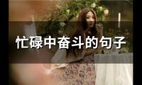 忙碌中奋斗的句子(精选68句)
