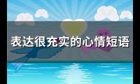 表达很充实的心情短语(精选94句)【图】
