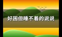 好困但睡不着的说说(优选51句)【图】