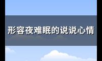 形容夜难眠的说说心情(精选126句)【图】