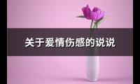 关于爰情伤感的说说(共88句)【图】