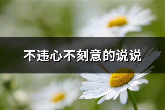 不违心不刻意的说说(汇总88句)