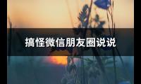 搞怪微信朋友圈说说(精选73句)【图】