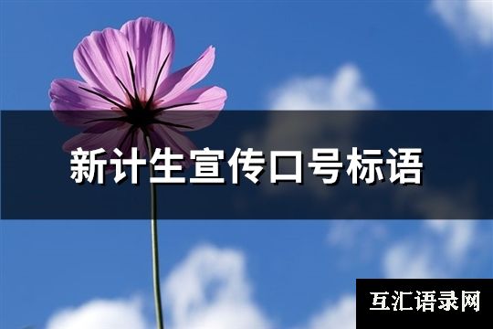 新计生宣传口号标语