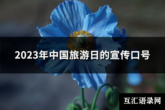 2023年中国旅游日的宣传口号