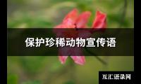 保护珍稀动物宣传语(精选85句)