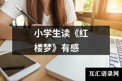 小学生读《红楼梦》有感