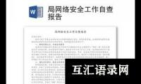 自查报告：信息安全自查报告