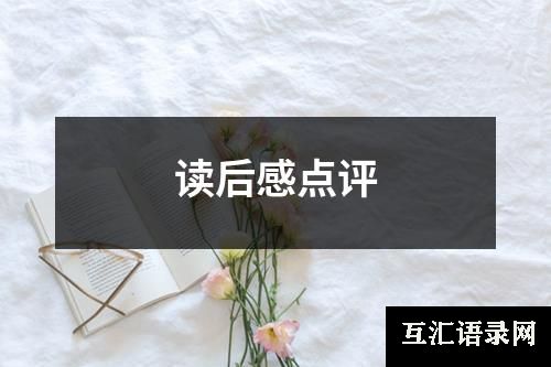 读后感点评