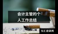 会计主管的个人工作总结