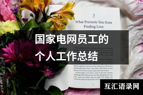 国家电网员工的个人工作总结