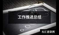 关于工作推进总结（精选14篇）