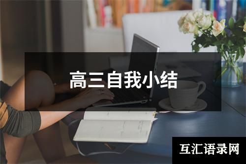 高三自我小结