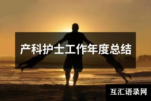 产科护士工作年度总结