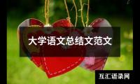 关于大学语文总结文范文（精选19篇）