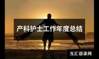 关于产科护士工作年度总结（共15篇）