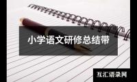 关于小学语文研修总结带（精选18篇）