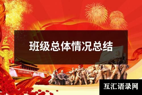 班级总体情况总结