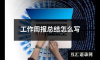 工作周报总结怎么写