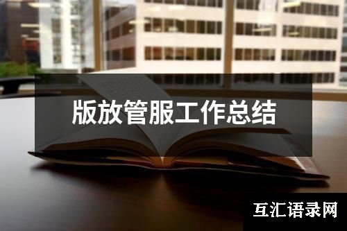 版放管服工作总结