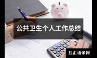 关于公共卫生个人工作总结（共17篇）