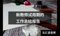 关于新教师试用期的工作总结报告（共16篇）