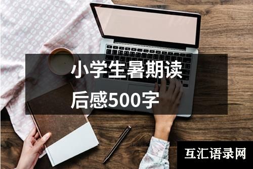 小学生暑期读后感500字