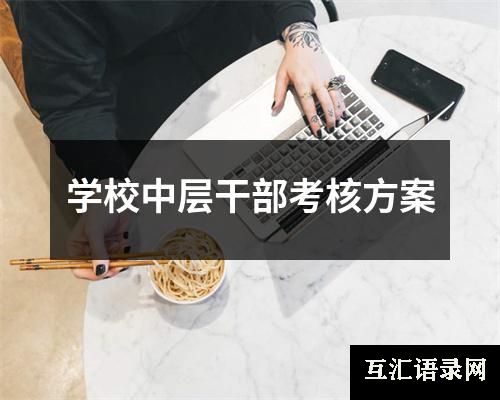 学校中层干部考核方案