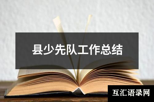 县少先队工作总结