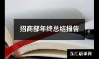 招商部年终总结报告