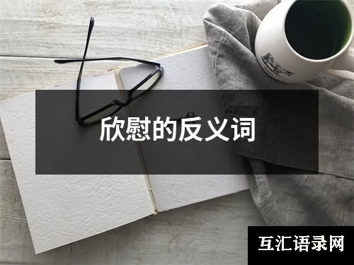 欣慰的反义词