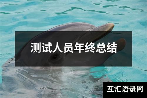 测试人员年终总结