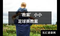 ‘教案’小小足球赛教案