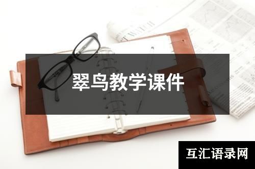 翠鸟教学课件