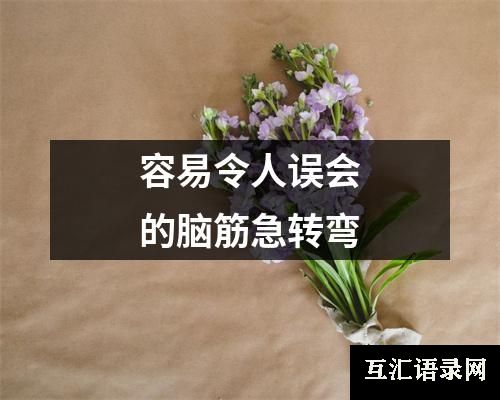 容易令人误会的脑筋急转弯