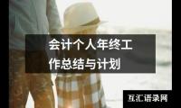 会计个人年终工作总结与计划