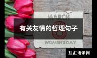 有关友情的哲理句子