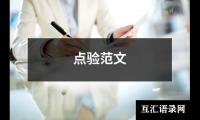 点验范文